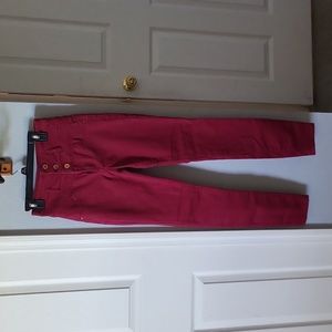 High Rise Maroon Jegging